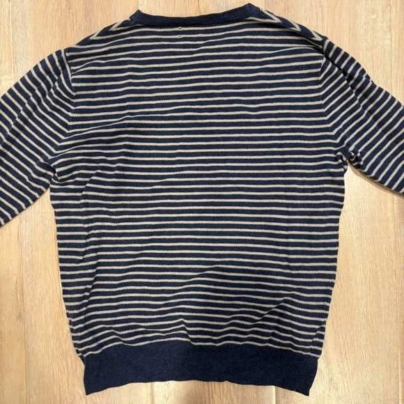 SHEIN Navy and Cream Striped Sweater - Picture 2 of 2